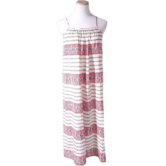 Madewell Sicily Cotton Multicolor Maxi Women's Size XXS DRESS - Picture 2 of 11